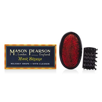 Velký kartáč, kančí štětiny Boar Bristle - Large Extra Military Pure Bistle Large Size Hair Bush ( tmavě rubínový )