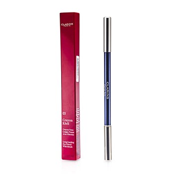Tužka na oči se štětečkem Long Lasting Eye Pencil with Brush - č. 03 Intense Blue