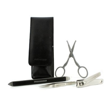 Sada pro muže Essential Grooming Kit: kleštičky na nehty + nůžky na vousy + tyčinka pro čištění nehtů + pinzeta na třísky