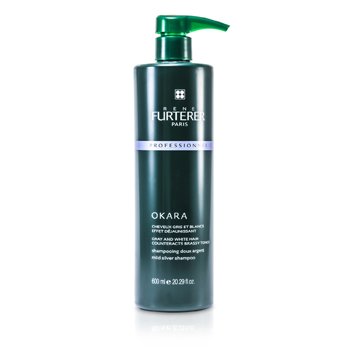 Stříbrný šampon pro šedivé a bílé vlasy Okara Mild Silver Shampoo - For Gray and White Hair (salonní produkt)