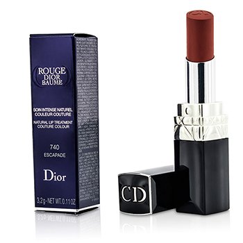 Pečující hydratační rtěnka Rouge Dior Baume Natural Lip Treatment Couture Colour  - # 740 Escapade