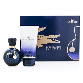 Eau De Lacoste Sensuelle Coffret: Eau De parfém 90ml/3oz + sprchový gel 150ml/5oz