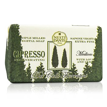 Rostlinné mýdlo Dei Colli Fiorentini Triple Milled Vegetal Soap - cypřiš
