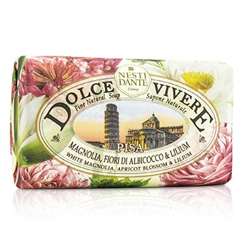 Nesti Dante Přírodní mýdlo – magnólie, meruňka a lilie Dolce Vivere Fine Natural Soap - Pisa - White Magnolia, Apricot Blossom & Lilium