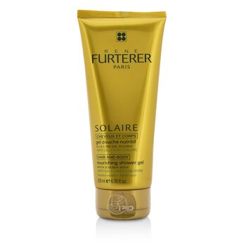 Rene Furterer Solaire vyživující sprchový gel s jojobovým voskem (vlasy a tělo)