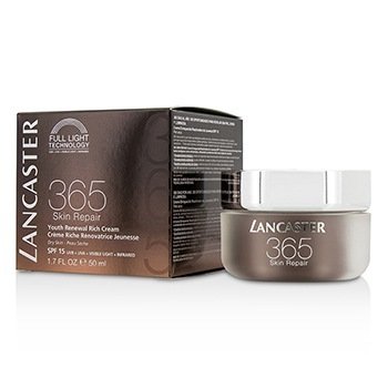 Lancaster 365 Skin Repair Youth Renewal Rich Cream SPF15 - Suchá pleť