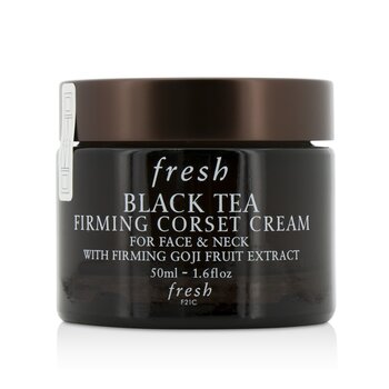 Fresh Černý čaj zpevňující korzetový krém - na obličej a krk