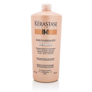 Discipline Bain Fluidealiste Smooth-In-Motion Sulfate Free Shampoo - For Unruly, Over-Processed Hair