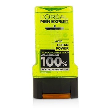 Men Expert Shower Gel - Clean Power (For Body, Face & Hair)