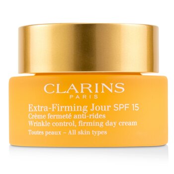 Clarins Extra-Firming Jour Zpevňující denní krém SPF 15 pro kontrolu vrásek – všechny typy pleti