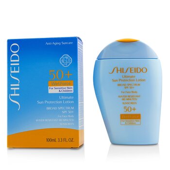 Shiseido Ultimate Sun Protection Lotion WetForce For Face & Body SPF 50+ – pro citlivou pokožku a děti