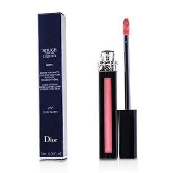 Rouge Dior Liquid Lip Stain - # 265 Fury Matte (Fresh Rosewood)