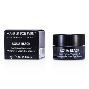 Voděodolné oční stíny Aqua Black Waterproof Cream Eye Shadow - č.1 ( černé )