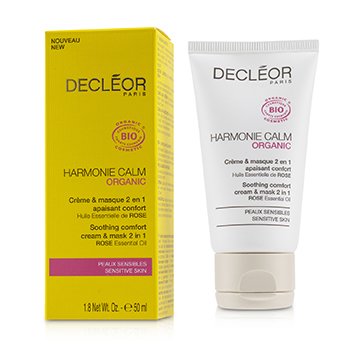 Harmonie Calm Organic Soothing Comfort Cream & Mask 2 In 1 - For Sensitive Skin