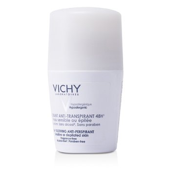Vichy 48 hodinový zklidňující antiperspirant s kuličkovým aplikátorem 48Hr Soothing Anti-Perspirant Roll-On (pro citlivou pleť / pro pleť po depilaci)
