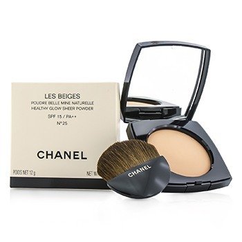 Pudrový make up pro zdravý jas Les Beiges Healthy Glow Sheer Powder SPF 15 - č. 25