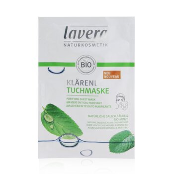 Lavera Plechová maska – čistící (s přírodní kyselinou salicylovou a organickou mátou)