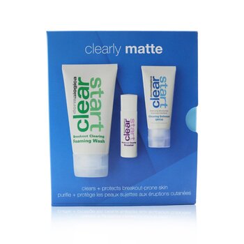 Clearly Matte Kit: Breakout Clearing Foaming Wash 75ml+ Breakout Clearing Booster 10ml+ Clearing Defense SPF30 15ml