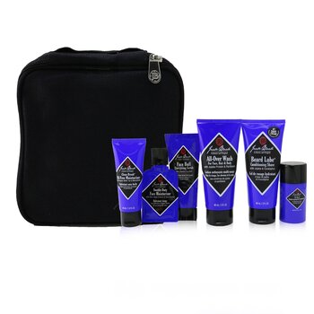 Grab & Go Traveler 5-Pieces Set: All-Over Wash 88ml + Conditioning Shave 88ml + Moisturizer 44ml + Deodorant 37g + Travel Bag