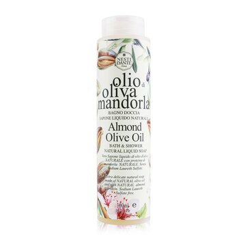 Přírodní tekuté mýdlo do koupele a sprchy - mandlový olivový olej