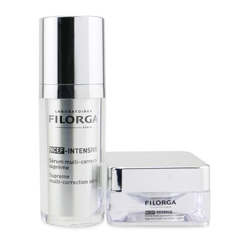 Filorga Sada Supreme Skin Quality: NCEF-intenzivní sérum pro různé korekce 30 ml + NCEF-Reverse Supreme multi-korekční krém 15 ml