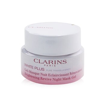 Clarins White Plus Pure Translucency rozjasňující noční maska-gel Revive