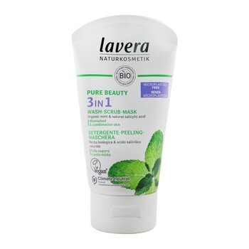 Lavera Pure Beauty 3v1 mytí, peeling, maska – pro problematickou a smíšenou pleť