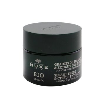 Nuxe Bio organická sezamová semínka a extrakt z citrusů Radiance Detox Mask