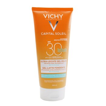 Vichy Capital Soleil Melting Milk Gel SPF 30 – vlhká technologie (voděodolný – obličej a tělo)