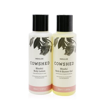 Cowshed Blissful Treats Duo Set: Indulge Blissful Bath & Shower Gel 100 ml+ Indulge Blissful Body Lotion 100 ml