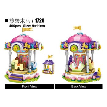 LOZ Dream Amusement Park Series - Carousel Building Bricks Set