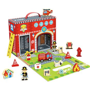 Tooky Toy Co Fire Station Box