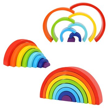 Tooky Toy Co Rainbow Stacker 8pcs