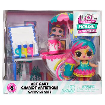L.O.L. Surprise HOS Furniture Playset with Doll - Art Cart