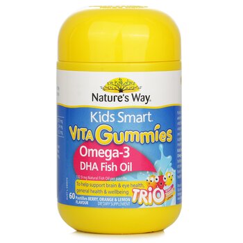 CESTA PŘÍRODY Natures Way Kids Smart Vita Gummies Omega-3 DHA Fish Oil - 60 Gummies [Parallel Import]