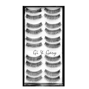 Gi a Gary Professional Eyelashes(10 pairs) - Hollywood Glamour- # F9 Black