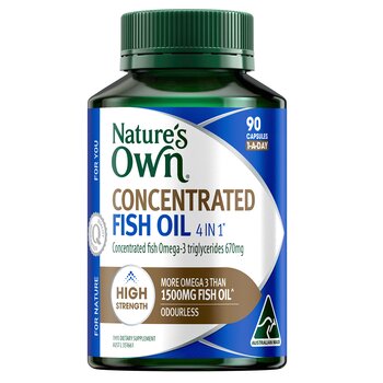[Authorized Sales Agent] NATURE'S OWN 4 in 1 Concentrated Fish Oil - 90 Capsules