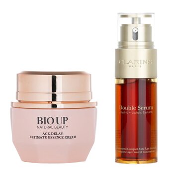 Clarins Double Serum Complete Age Control Concentrate 50ml + Bio Up Age-Delay Ultimate Essence Cream 50g