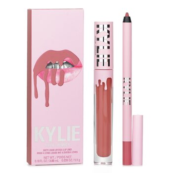 Kylie od Kylie Jenner Matte Lip Kit: Matte Liquid Lipstick 3ml + Lip Liner 1.1g - # 301 Angel