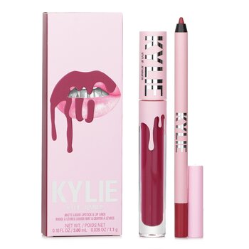Kylie od Kylie Jenner Matte Lip Kit: Matte Liquid Lipstick 3ml + Lip Liner 1.1g - # 103 Better Not Pout