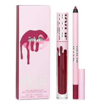 Kylie od Kylie Jenner Matte Lip Kit: Matte Liquid Lipstick 3ml + Lip Liner 1.1g - # 403 Bite Me