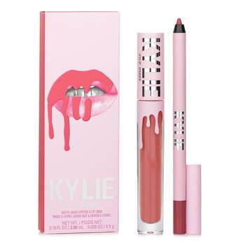 Kylie od Kylie Jenner Matte Lip Kit: Matte Liquid Lipstick 3ml + Lip Liner 1.1g - # 704 Sweater Weather