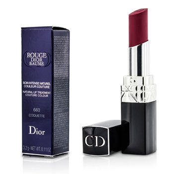 Pečující rtěnka Rouge Dior Baume Natural Lip Treatment Couture Colour - # 660 Coquette