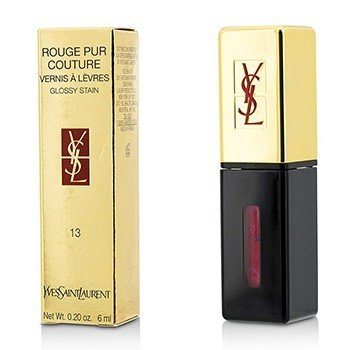 Yves Saint Laurent Lesklá dlouhotrvající rtěnka Rouge Pur Couture Vernis a Levres Glossy Stain - č. 13 Rose Tempura