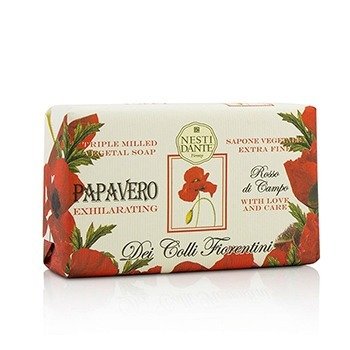 Rostlinné mýdlo Dei Colli Fiorentini Triple Milled Vegetal Soap - vlčí mák
