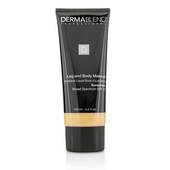 Leg and Body Make Up Buildable Liquid Body Foundation Sunscreen Broad Spectrum SPF 25 - #Light Natural 20N