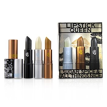 Sugar Spice & All Things Nice Lipstick Set : (1x Ice Queen, 1x Queen Bee, 1x Black Lace Rabbit)