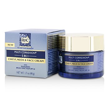 Multi Correxion 5 in 1 Chest, Neck & Face Cream With Sunscreen Broad Spectrum SPF30 (Exp. Date: 08/2019)