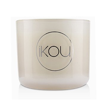 iKOU Essentials Aromatherapy Natural Wax Candle Glass - Joy (Australian White Flannel Flower)