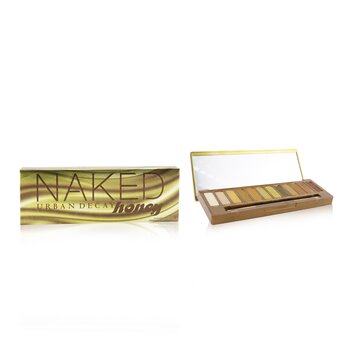 Naked Honey Eyeshadow Palette (12x Eyeshadow, 1x Doubled Ended Smudger/ Tapered Crease Brush)